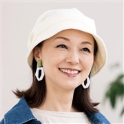 医療用（脱毛時用）帽子・裏メッシュ付きバケットハット（オフホワイト）｜ 7109