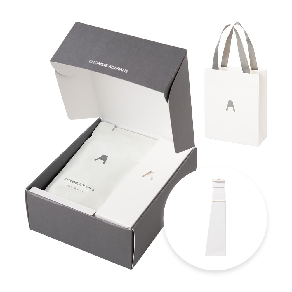 ロムアデランスギフトセット スカルプシャンプー&ディスペンサー（ホワイト）