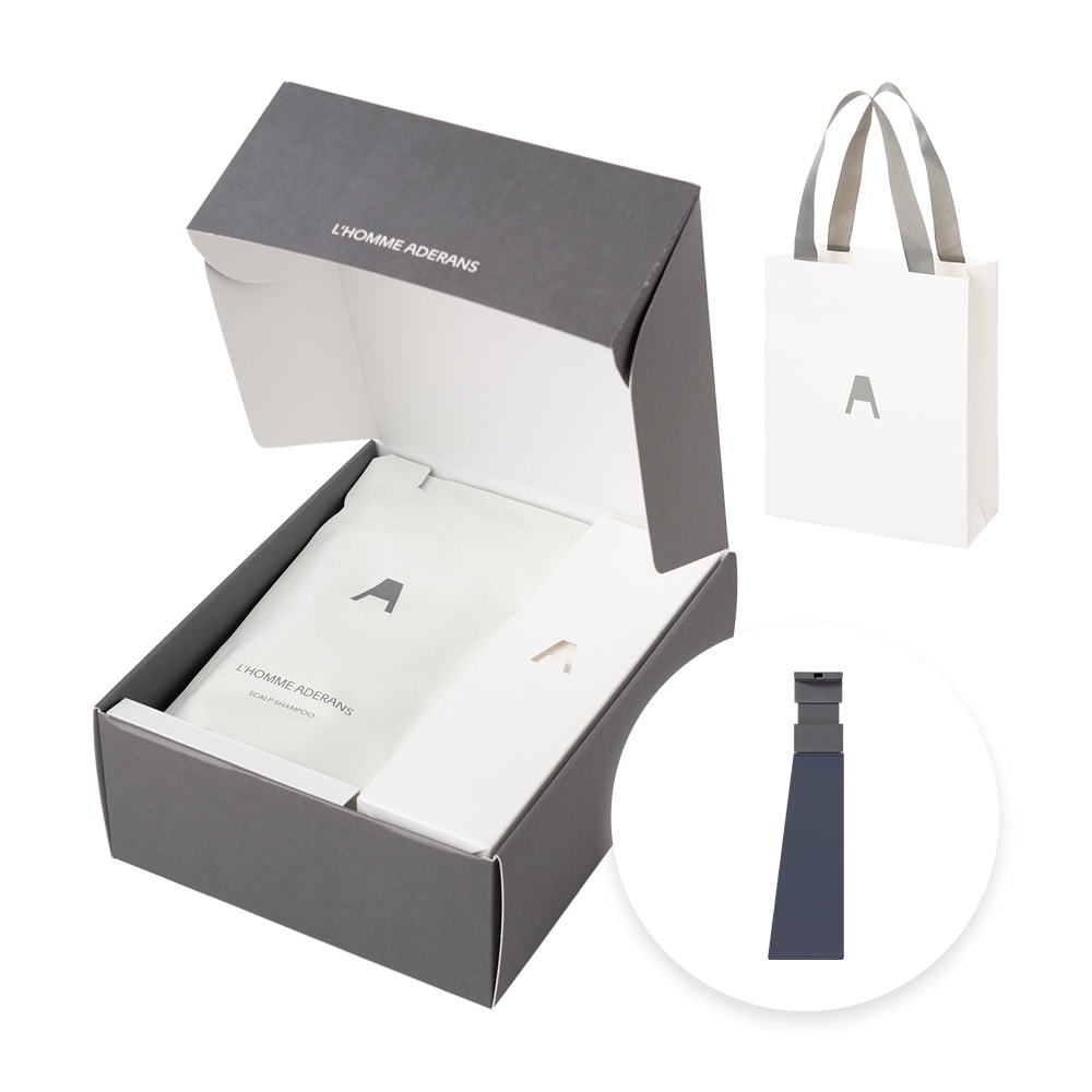 ロムアデランスギフトセット スカルプシャンプー&ディスペンサー（ネイビー）