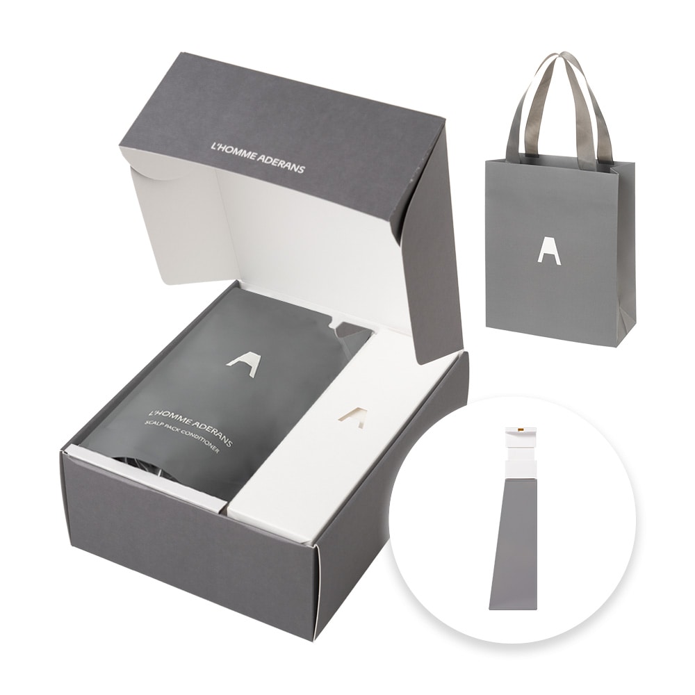 ロムアデランスギフトセット スカルプコンディショナー&ディスペンサー（グレー）