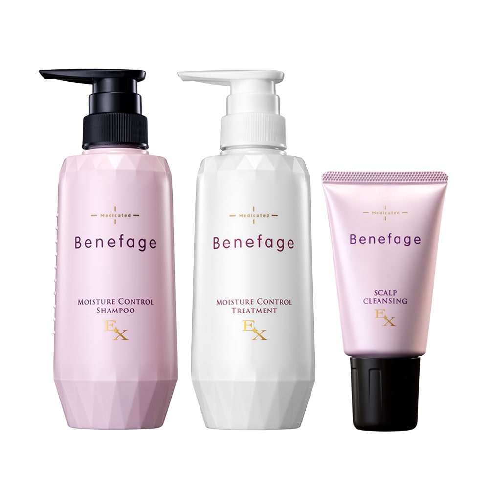 【旧モデル】ベネファージュEX 薬用スカルプ3点セット (モイスチャーコントロール)