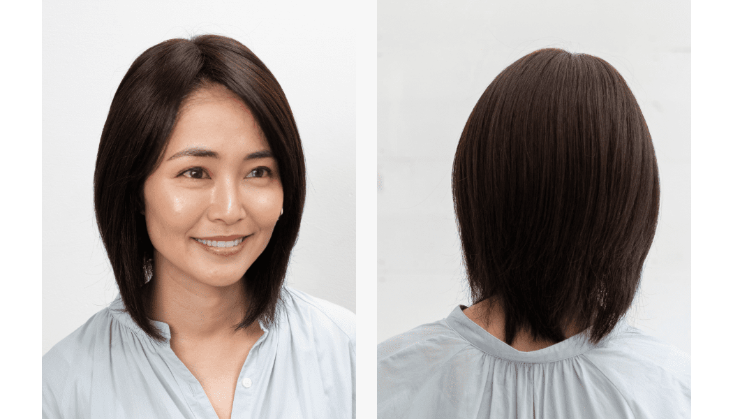 白髪隠しウィッグ ナチュラル美人ウィッグ