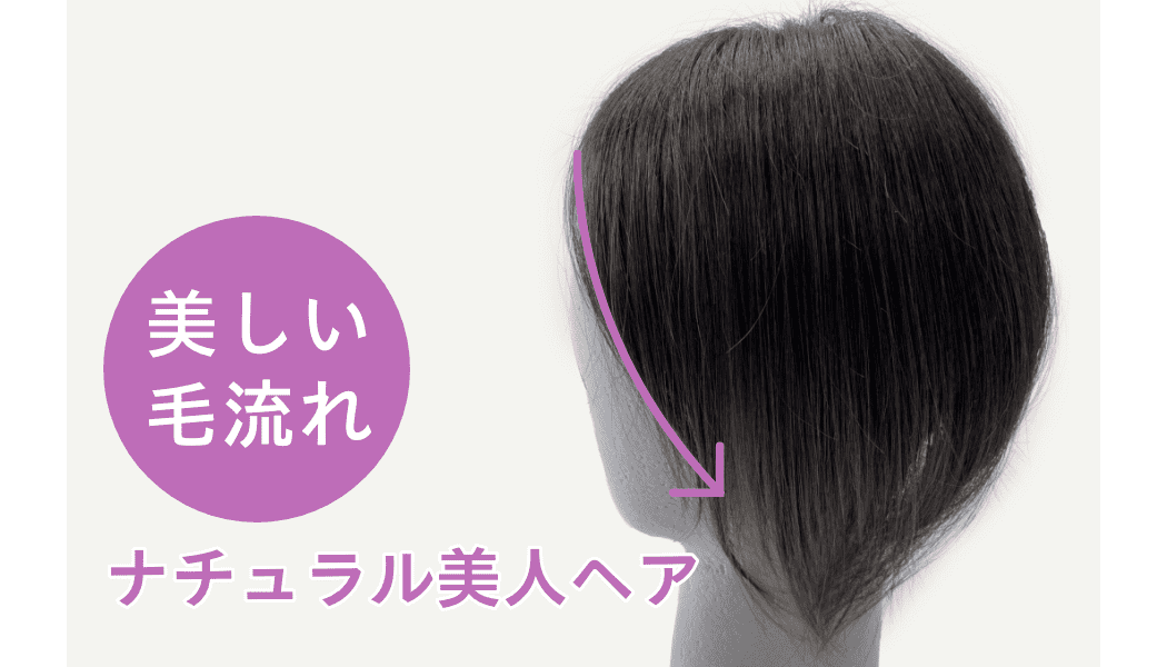 白髪隠しウィッグ ナチュラル美人ウィッグ