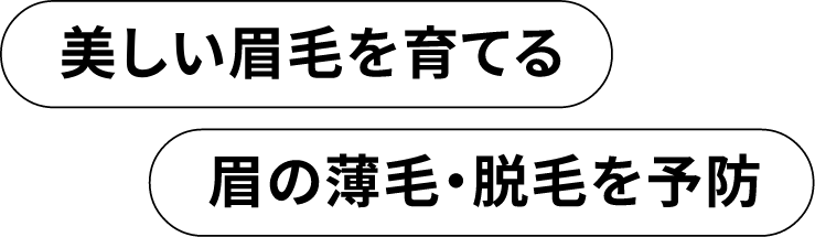 美しい眉毛を育てる 眉の薄毛・脱毛を予防