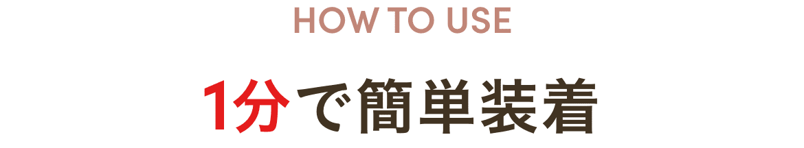 着用方法
