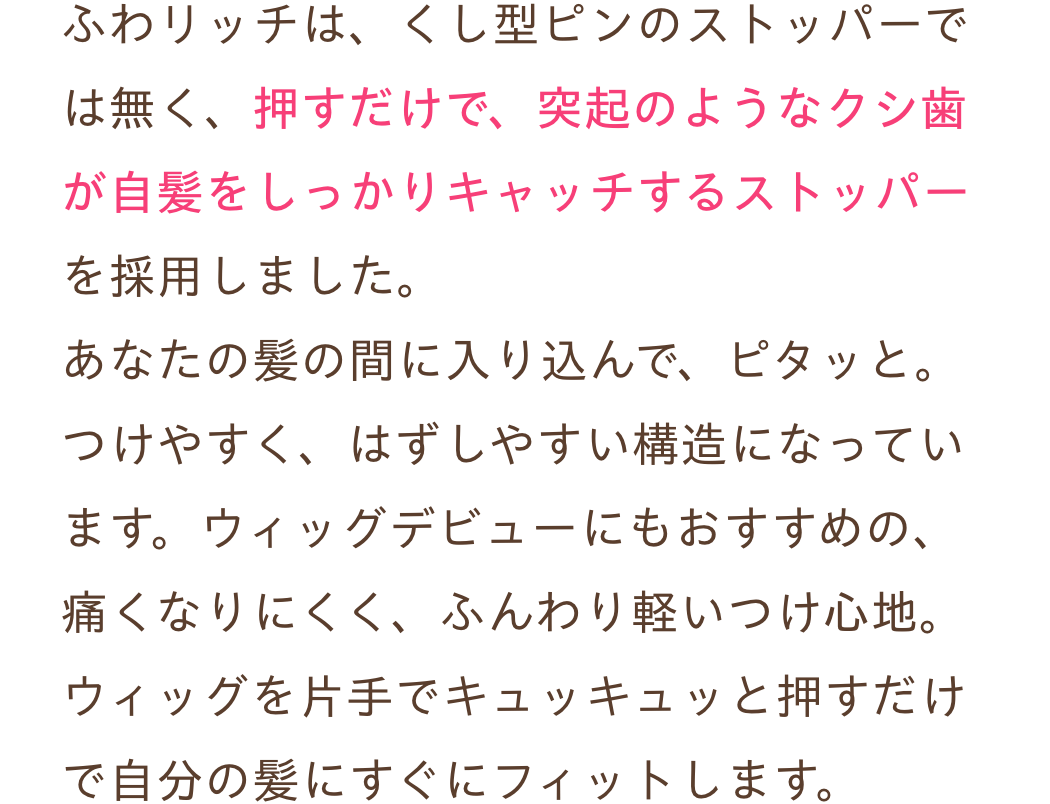 白髪隠しウィッグ ふわリッチ