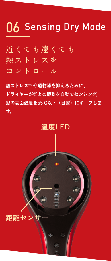 Sensing Dry Mode 近くても遠くても熱ストレスをコントロール