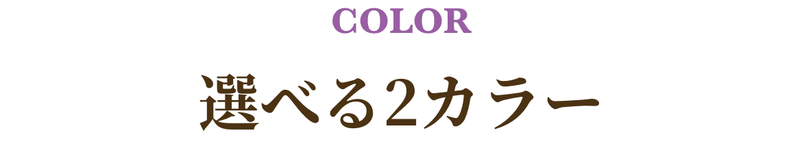 選べる2カラー