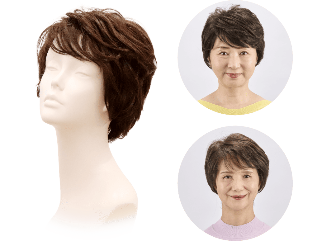 おしゃれ3Dカラー部分ウィッグ『ふわカラ』