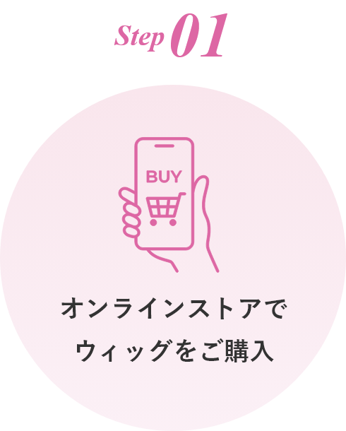 step01 オンラインストアでウィッグをご購入