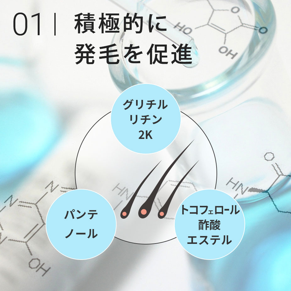 01 積極的に発毛を促進