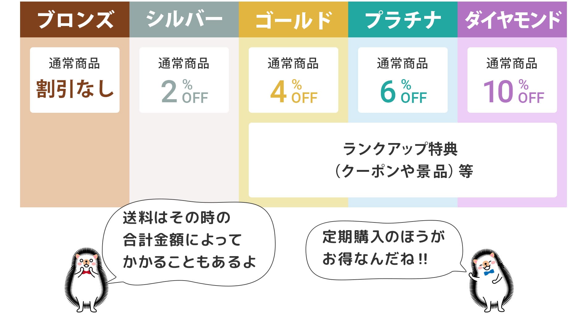通常商品のみご購入の場合の特典
