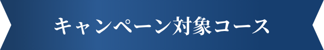 キャンペーン対象コース